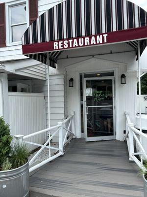 Front of restaurant