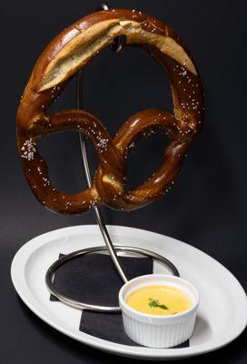 Pretzel with beer cheese