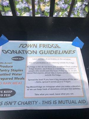 Donation guidelines