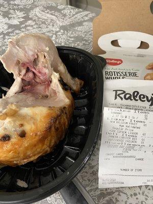 Rotisserie chicken from Raleys