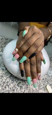 Customer nails design