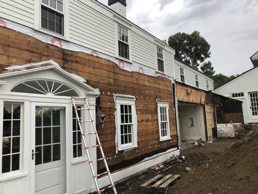 Siding demo and rebuild