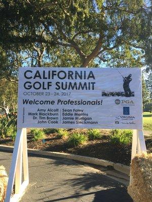 California Golf Summit! Learning never stops