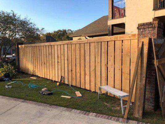 Custom cypress fence