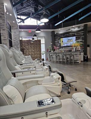 Pedicure booths