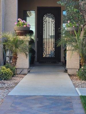 Walkway Up To Front Entry