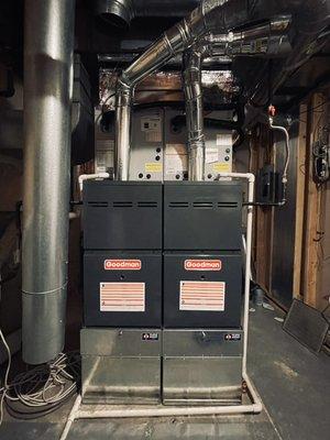 Twin Furnace Installation in Ken Caryl Ranch, Colorado.