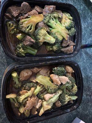 Chicken & Broccoli  Beef & Broccoli