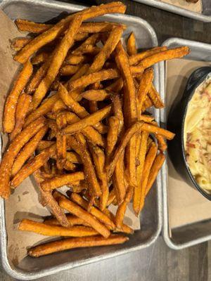 Yummy and perfectly cooked sweet potato fries