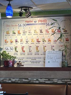 Boba Menu