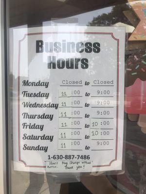 Business hours