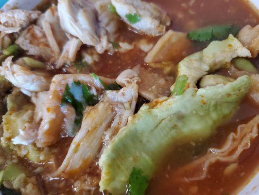 Closeup of Tortilla Soup