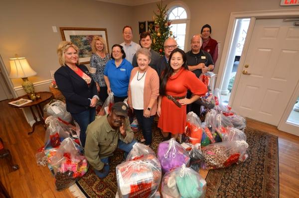 Upchurch Realty Realtors and staff adopted 60 Salvation Army Angels as part of the annual Angel Tree program.