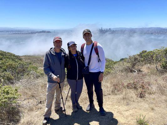 On top of Angel island.