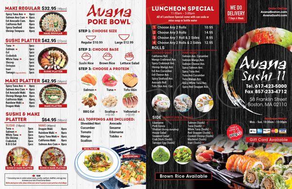 New menu