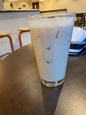 Iced chai tea latte