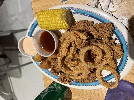 Fried Chicken Liver Dinner