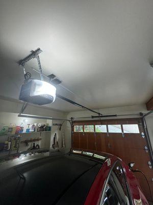 Garage door opener installation