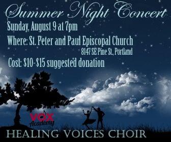 The Healing Voices Choir performs throughout the year - don't miss their wonderful concerts OR join the choir and have some fun!