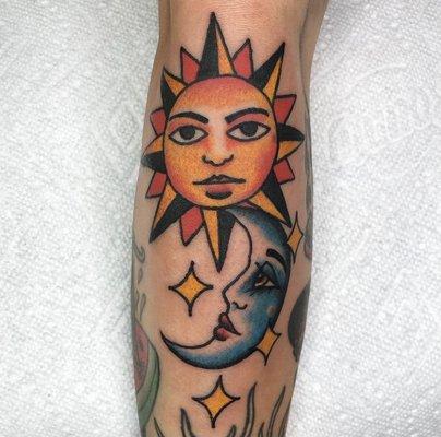 traditional sun and moon