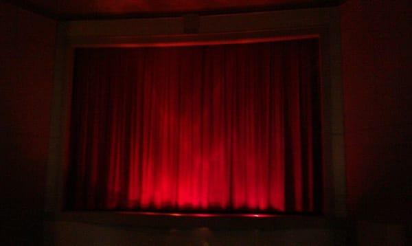 Curtain before the movie