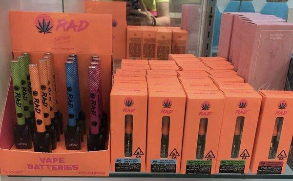 They have indica, sativa and hybrids along with rad batteries!