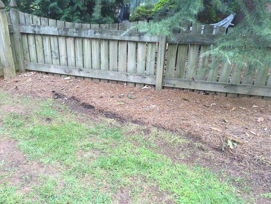 Erosion left due to mowing on an extremely wet day.