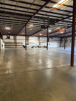 Warehouse floor clean-up