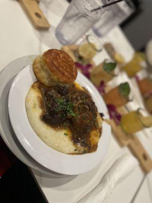 Oxtail grits