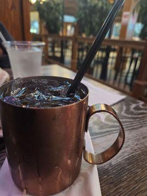 Blueberry Moscow mule