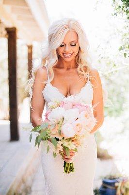 A Beautiful Bride and The Perfect Bouquet.