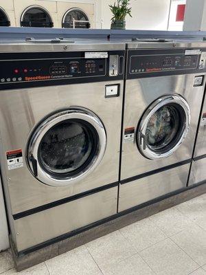 High capacity washing machines.