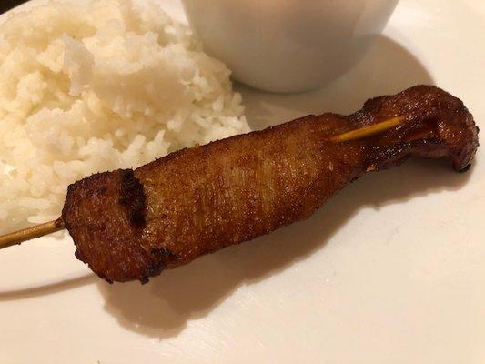 A deep fried version of teriyaki chicken