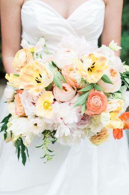 Beautiful floral bouquet for a beautiful bride