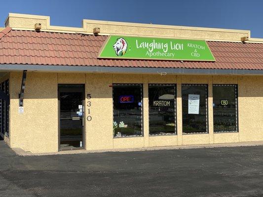 Store Front of our Colorado Springs Location. We also have a location in Castle Rock at 4987 Factory Shops Blvd!