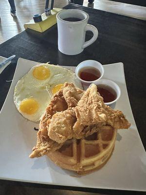 Chicken and waffles