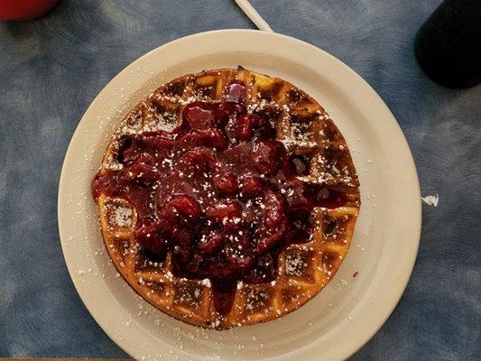 Strawberry Belgium waffle