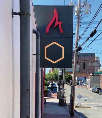 Winston-Salem finds Local Honey beside Mission Pizza Napoletana on Trade Street at 7th Street.