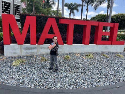 Giant Mattel sign