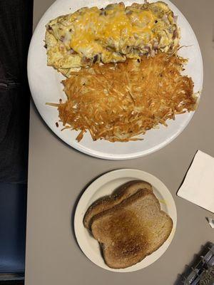 Combo Omelette with hash browns