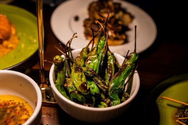 These shishito peppers are hands down their top two items in my opinion. The best I've ever had, and I've had them all over Honolulu.