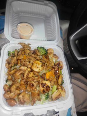 Chicken & Shrimp w vegetables