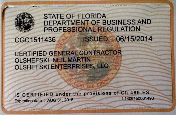 General Contractor License