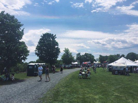 View of the food truck aisle