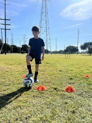 Soccer training