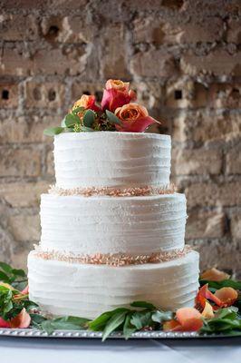 Cake from The Deco Catering in Minneapolis, Minnesota.