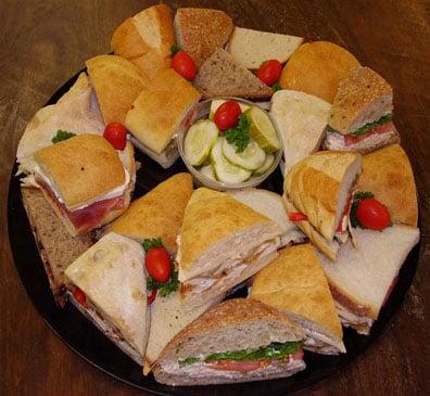 We cater too. Sandwich and dessert platters for your individual or corporate needs.