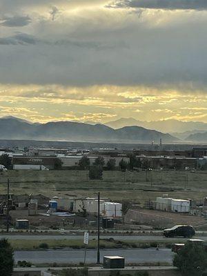 mountains in the distance