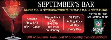 Check out our ads in New Times for weekly specials and upcoming events Oct 6 th join us and the modelo girls for fun & football.