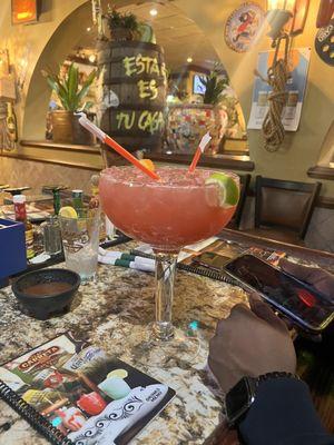 60 oz Too Shelf strawberry margarita